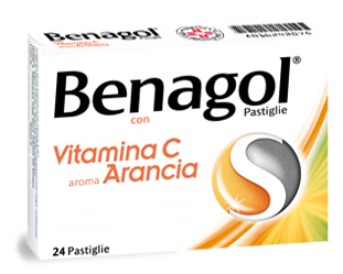 BENAGOL VIT C*24PAST ARANCIA - pharmaonline24.it
