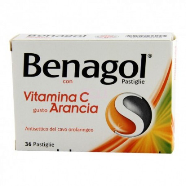 BENAGOL VIT C*36PAST ARANCIA - pharmaonline24.it