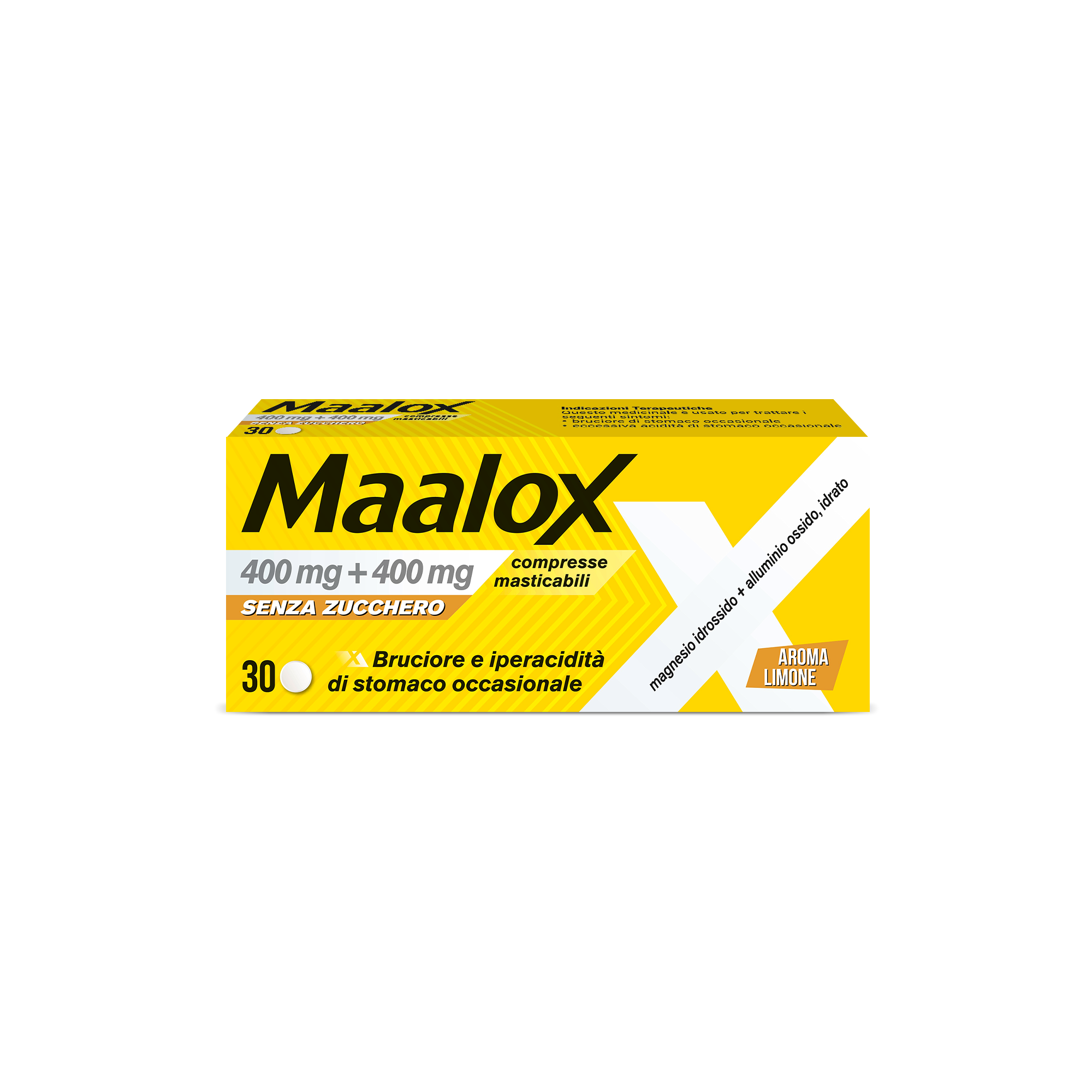 MAALOX*S/Z 30CPR LIMO400+400MG - pharmaonline24.it