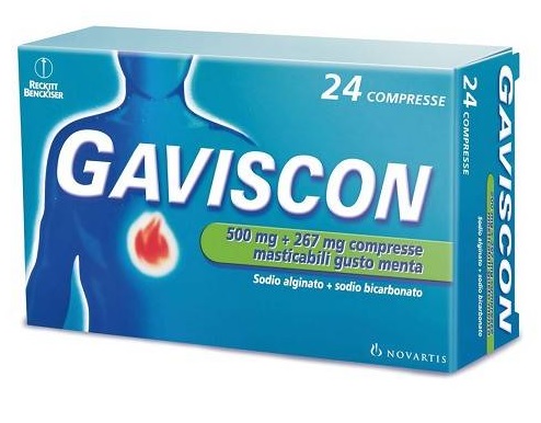 GAVISCON*24CPR MENTA 500+267MG - pharmaonline24.it