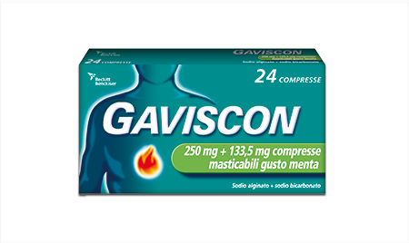 GAVISCON*24CPR MENT250+133,5MG - pharmaonline24.it