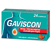 GAVISCON*24CPR FRAG250+133,5MG - pharmaonline24.it