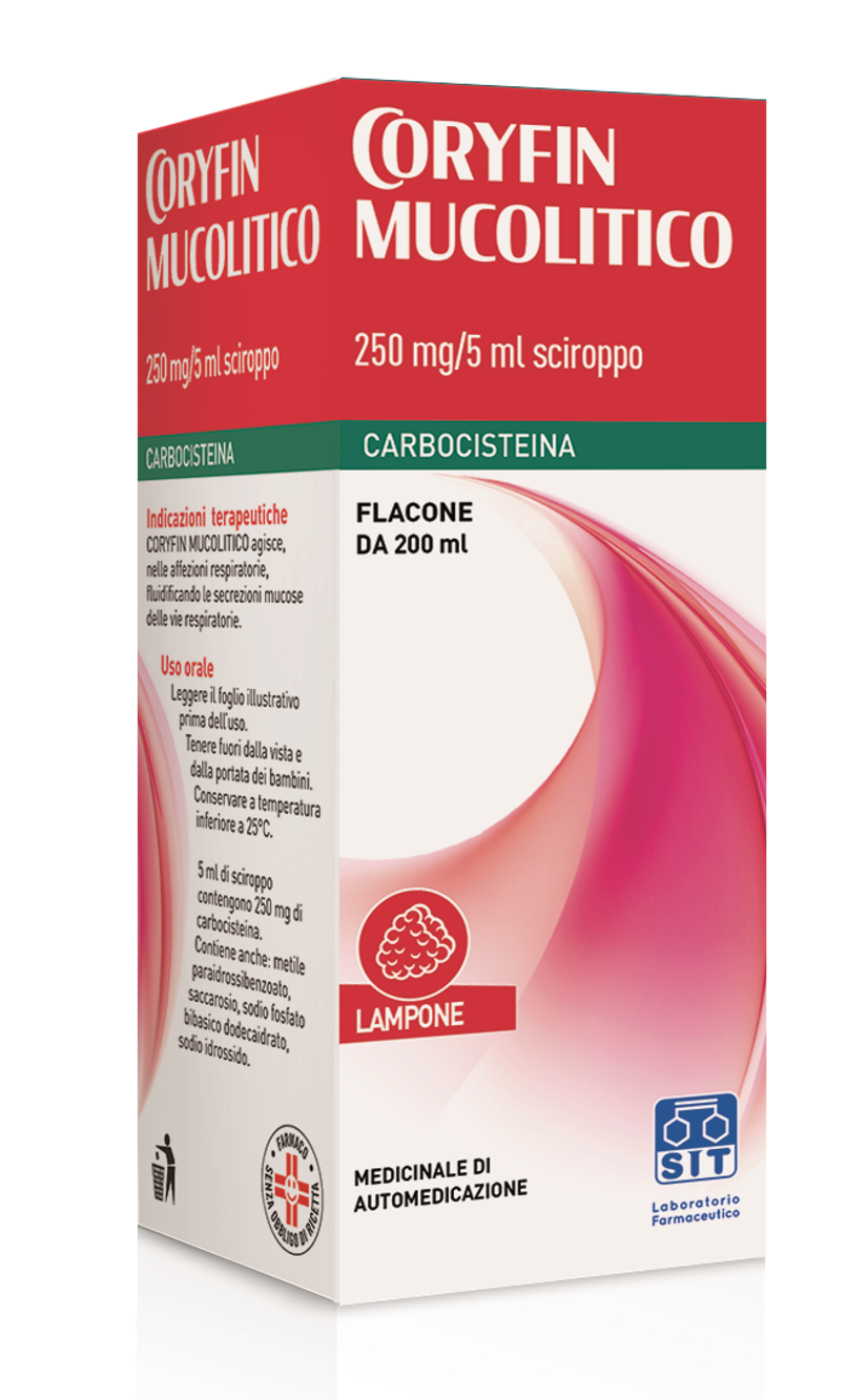 CORYFIN MUCOLITICO*SCIR 200ML - pharmaonline24.it