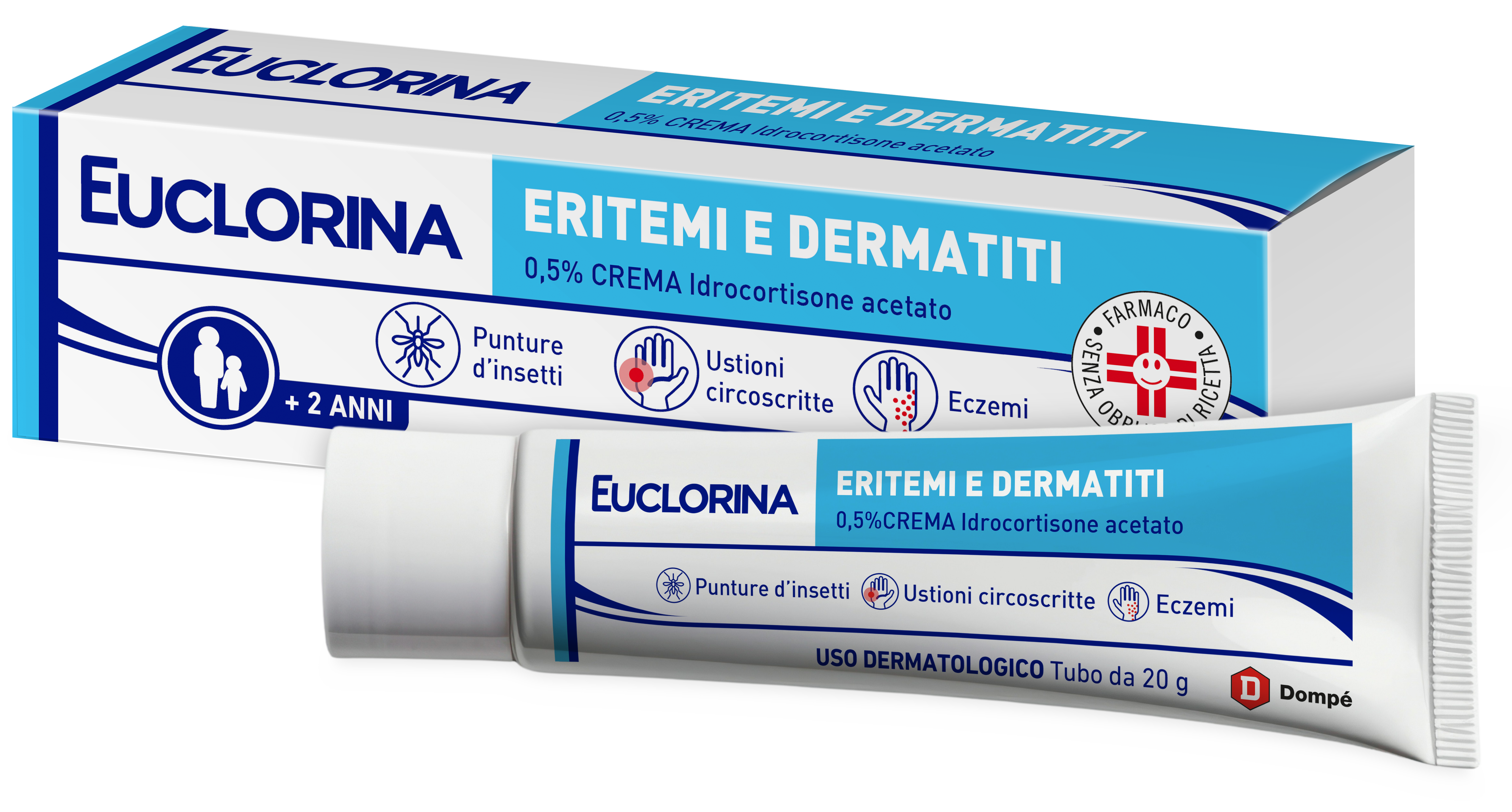 EUCLORINA ERITEMI*CR 20G 0,5% - pharmaonline24.it