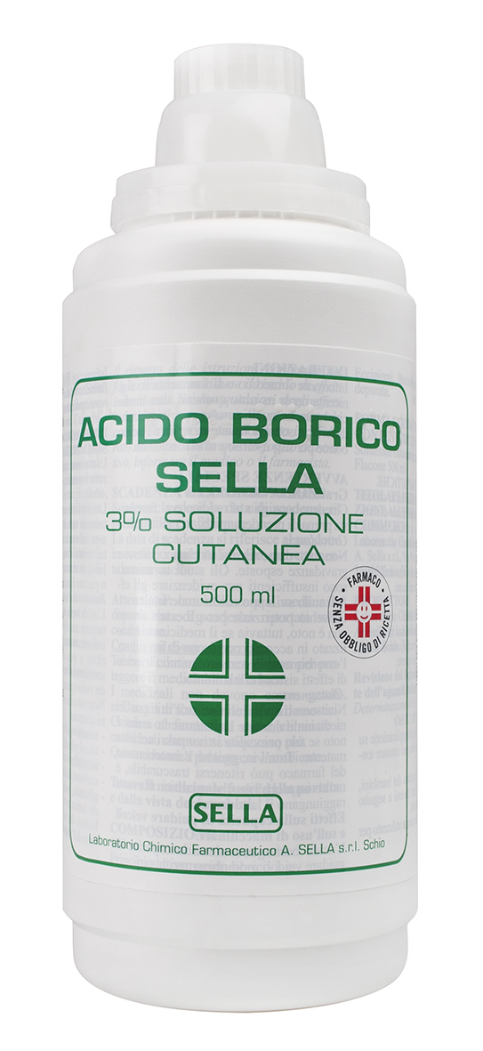 ACIDO BORICO SELLA*3% 500ML - pharmaonline24.it