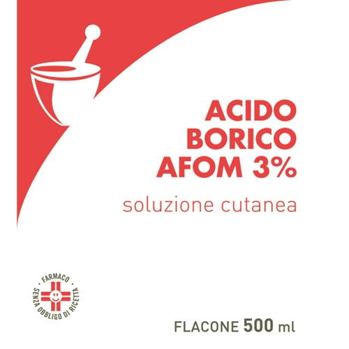 ACIDO BORICO AFOM*3% 500ML - pharmaonline24.it