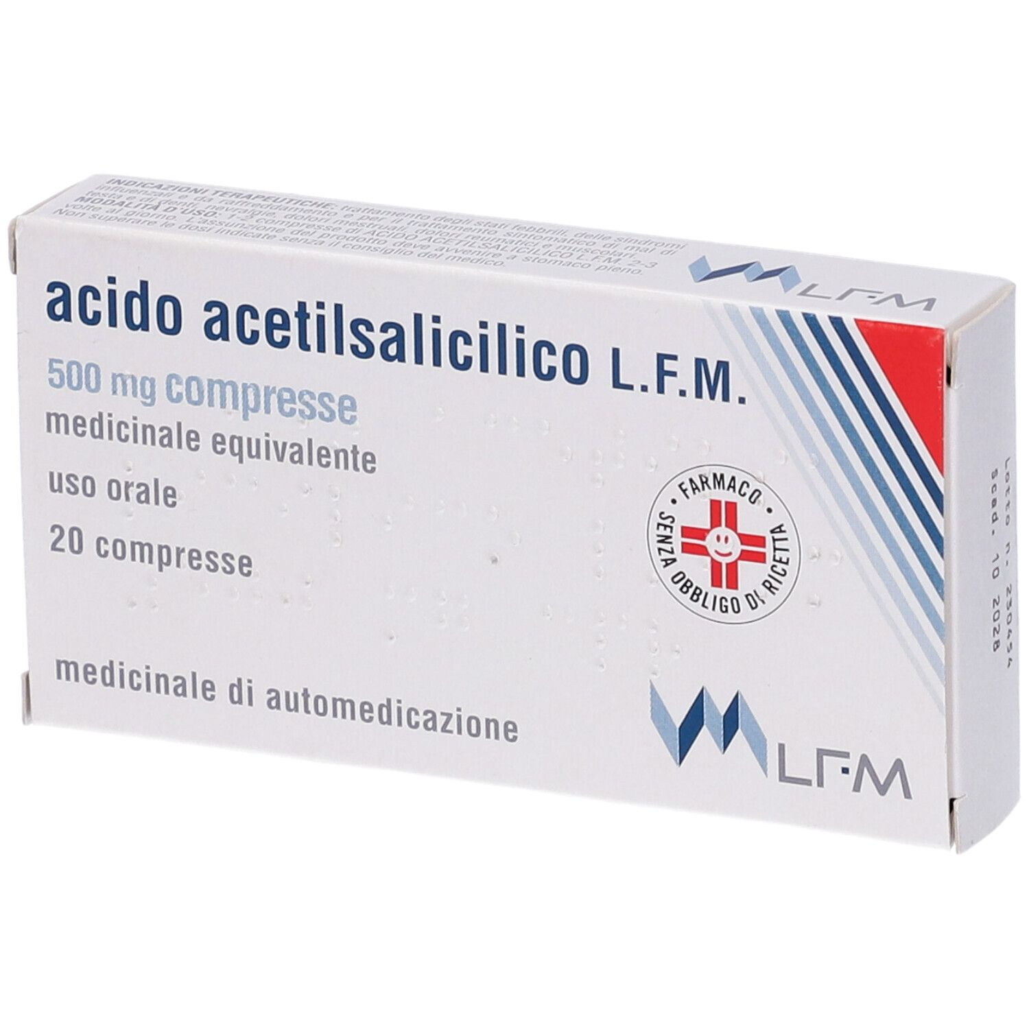 ACIDO ACETILSALIC LFM*20CPR500 - pharmaonline24.it