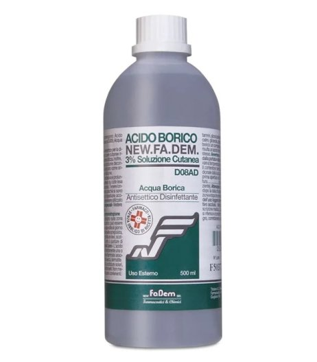 ACIDO BORICO NEW F*3% FL 500ML - pharmaonline24.it