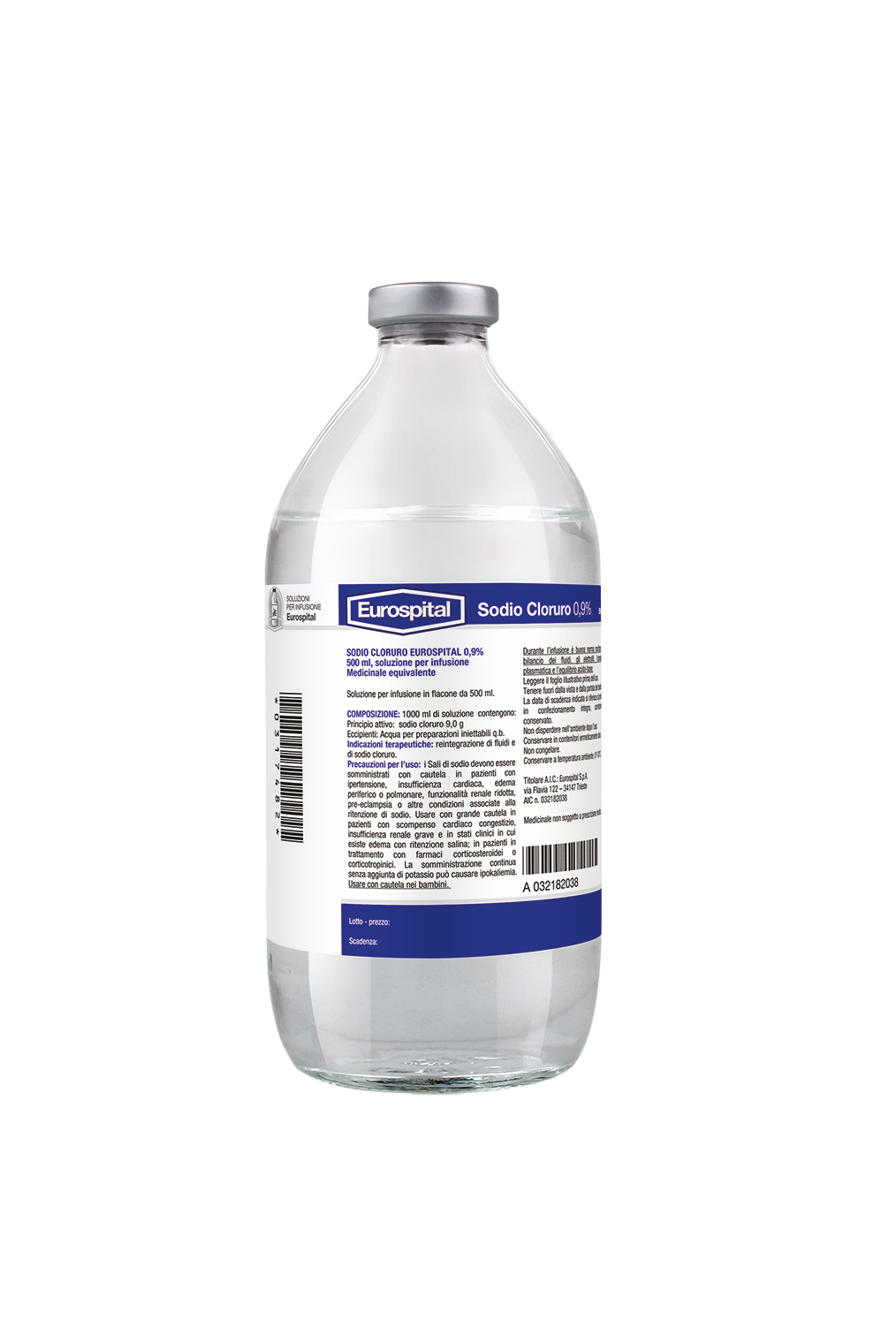 SODIO CLORURO EUROS*0,9% 250ML - pharmaonline24.it