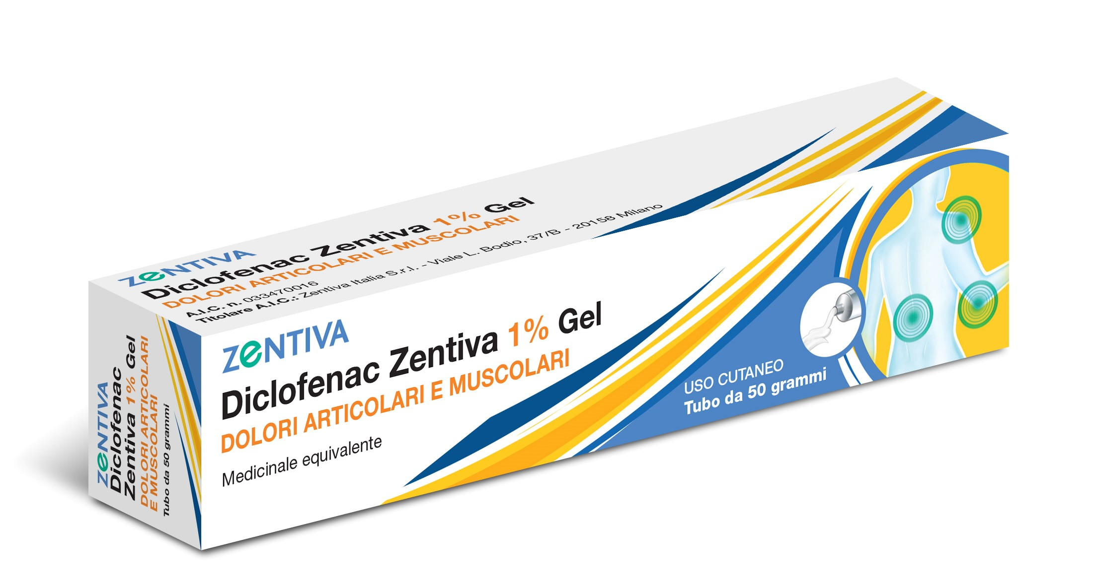 DICLOFENAC ZENTIVA*GEL 50G 1% - pharmaonline24.it