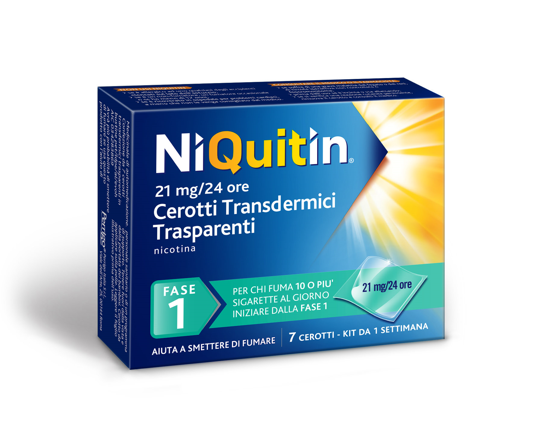 NIQUITIN*7CER TRANSD 21MG/24H - pharmaonline24.it