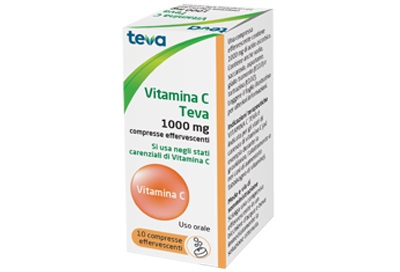 VITAMINA C TEVA*10CPR EFF 1G - pharmaonline24.it