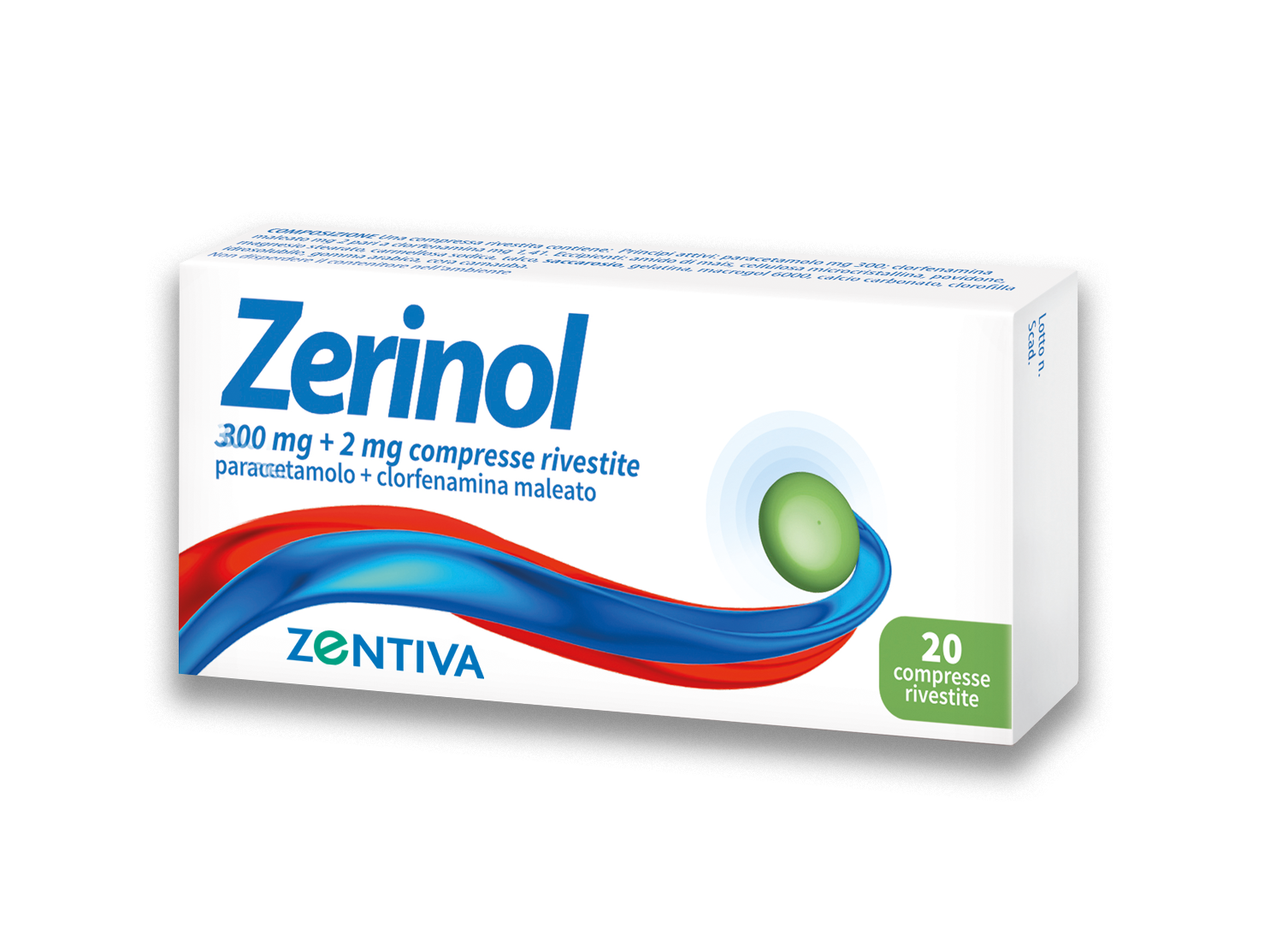 ZERINOL*20CPR RIV 300MG+2MG - pharmaonline24.it