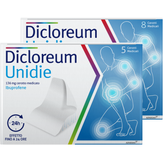 DICLOREUM UNIDIE*8CER 136MG24H - pharmaonline24.it