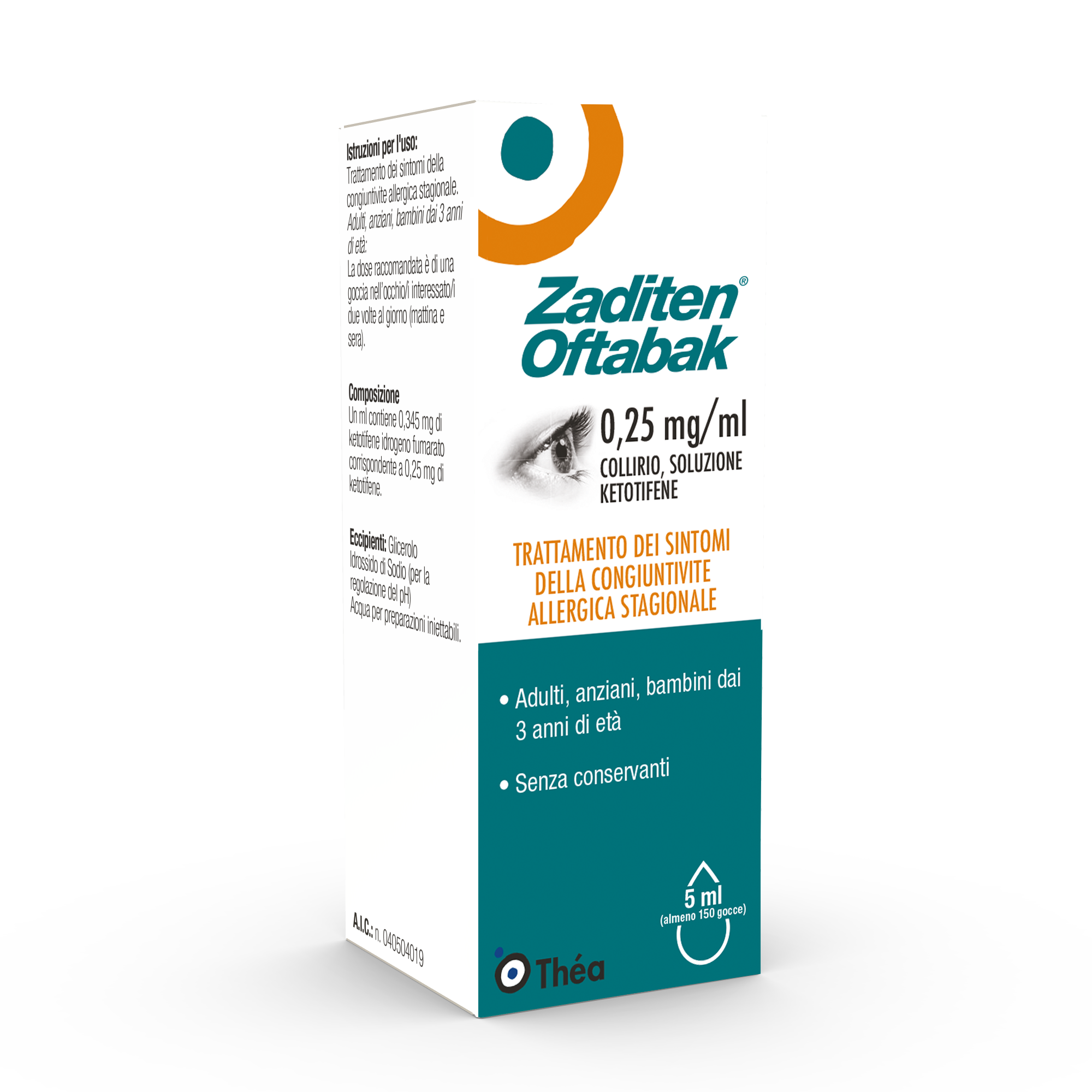 ZADITEN OFTABAK*COLLIRIO FL5ML - pharmaonline24.it