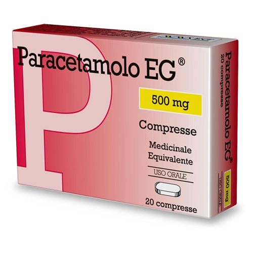 PARACETAMOLO EG*20CPR 500MG - pharmaonline24.it