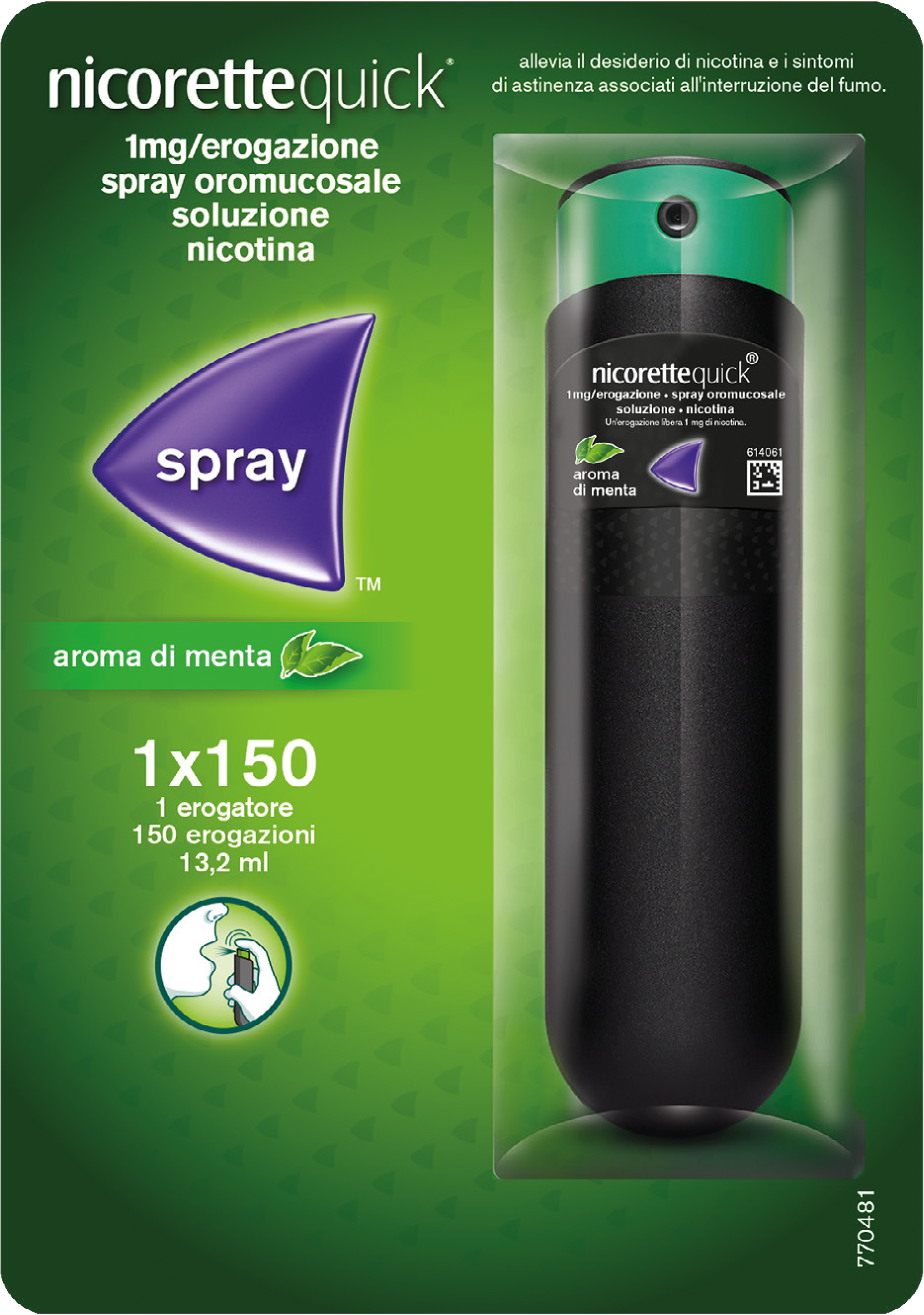 NICORETTEQUICK*SPRAY 1FL 150D - pharmaonline24.it