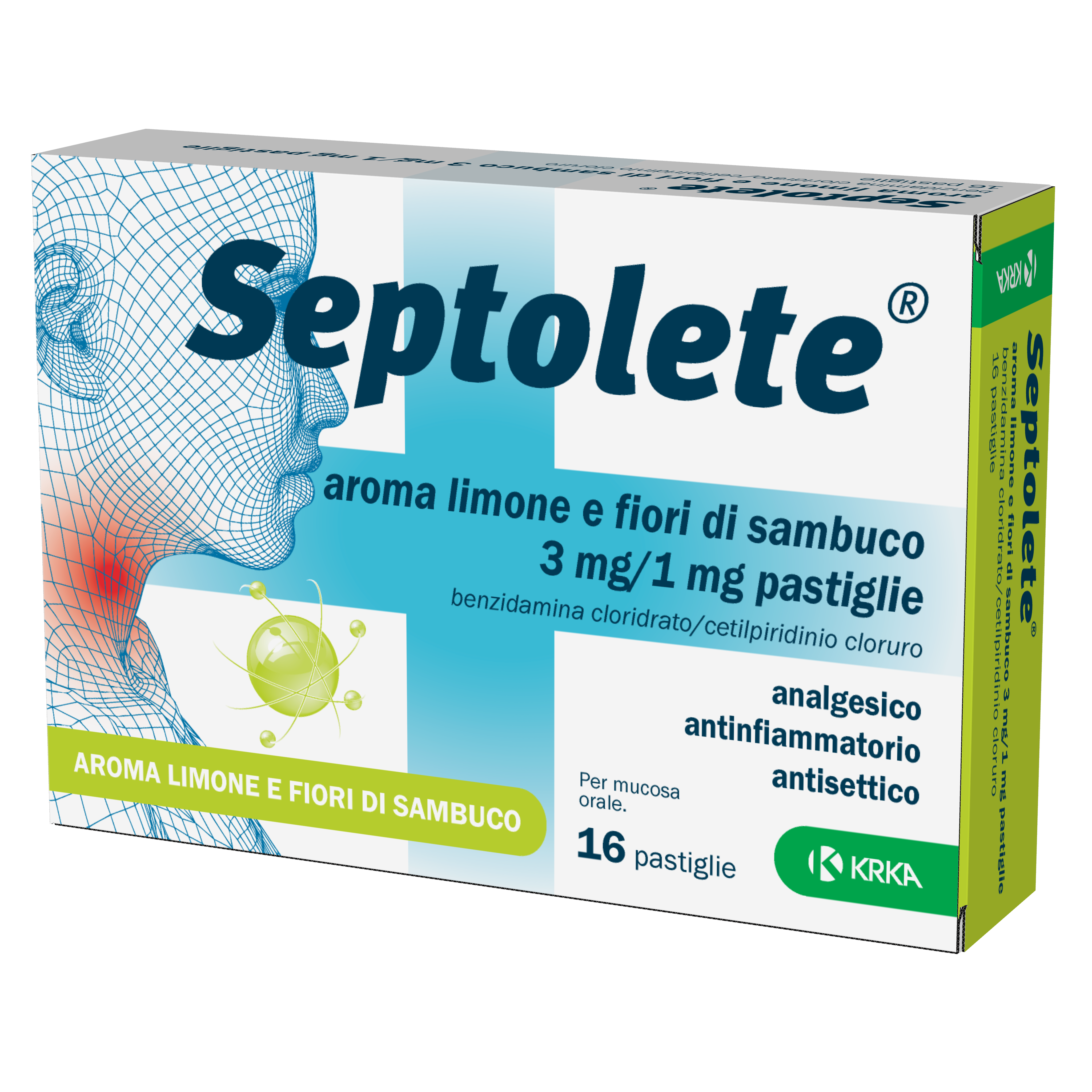 SEPTOLETE*16PAST3+1MG LIM FIOR - pharmaonline24.it