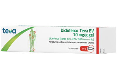 DICLOFENAC TEVA*GEL 60G 10MG/G - pharmaonline24.it