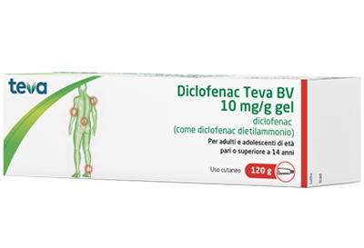 DICLOFENAC TEVA*GEL120G 10MG/G - pharmaonline24.it