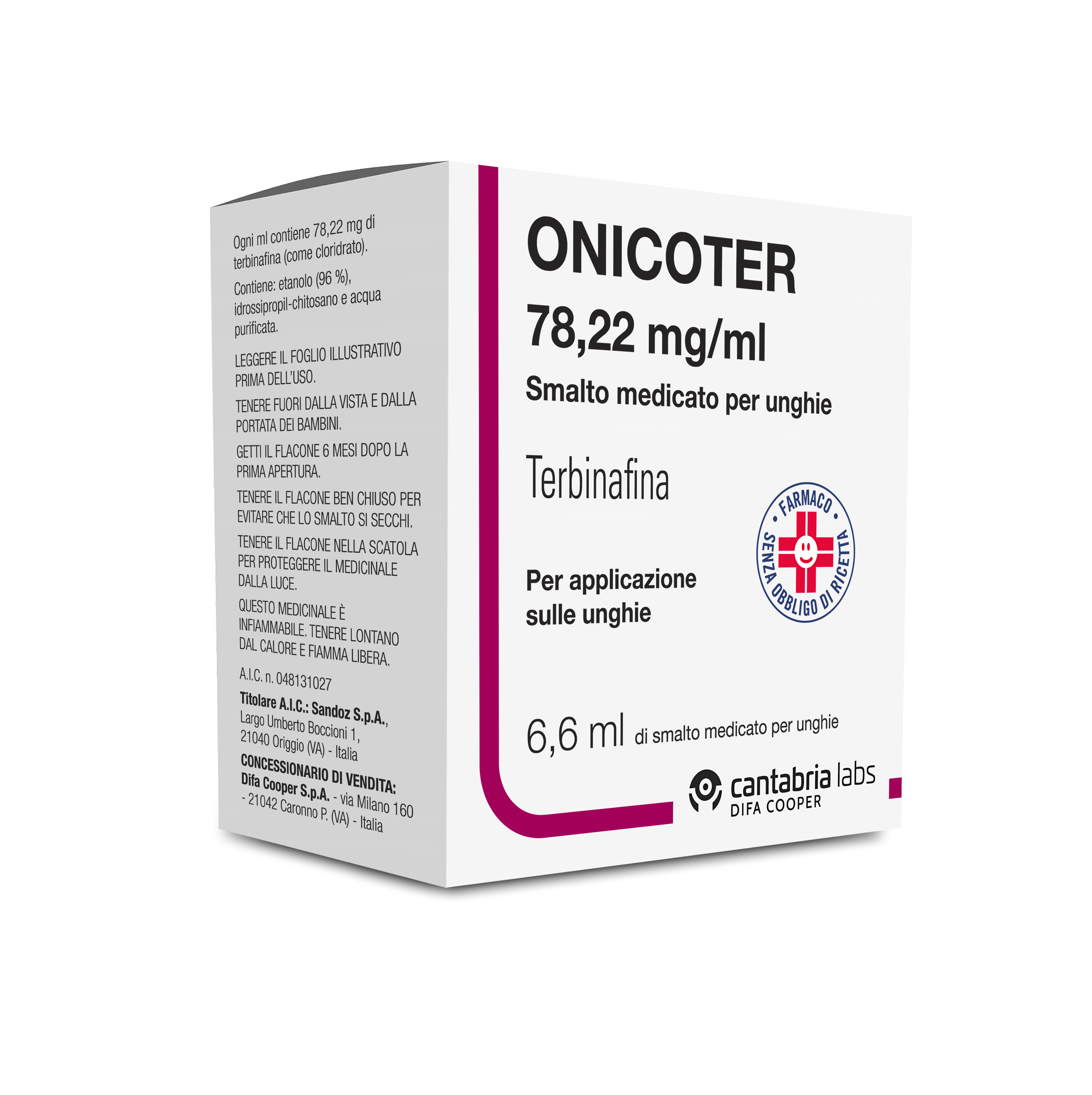 ONICOTER*SMALTO MED 1FL 6,6ML - pharmaonline24.it