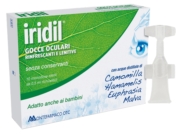 GOCCE OCULARI IRIDIL 10 AMPOLLE MONODOSE RICHIUDIBILI 0,5 ML - pharmaonline24.it