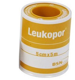 CEROTTO IN ROCCHETTO LEUKOPOR IPOALLERGENICO TESSUTO NON TESSUTO BIANCO 5X500 CM - pharmaonline24.it