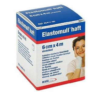 BENDA ELASTICA AUTOADESIVA ELASTOMULL HAFT COMPRESSIONE FORTE 6X400 CM - pharmaonline24.it