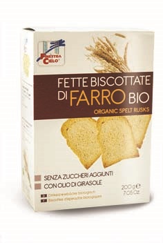 FSC FETTE BISCOTTATE DI FARRO BIO SENZA ZUCCHERI AGGIUNTI CON OLIO DI GIRASOLE SENZA OLIO DI PALMA 200 G - pharmaonline24.it