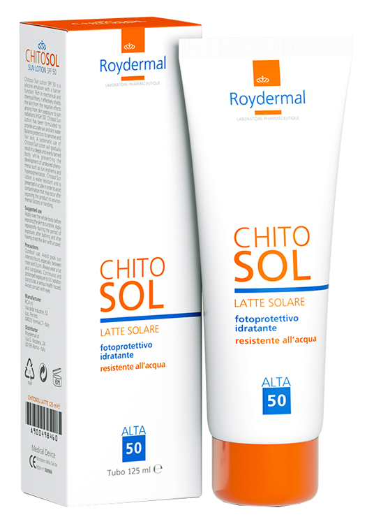CHITOSOL LATTE SOLARE SPF50 125 ML - pharmaonline24.it
