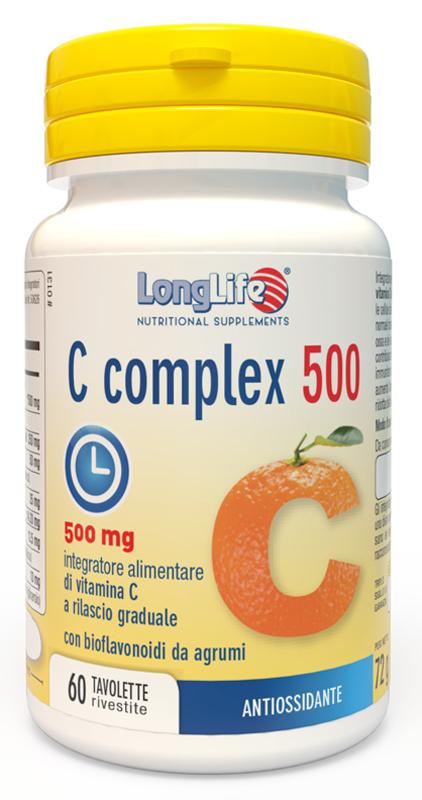 LONGLIFE C COMPLEX 500 TIME RELEASED 60 TAVOLETTE RIVESTITE - pharmaonline24.it