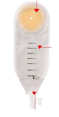 SACCA PER DRENAGGIO DELLE FERITE COLOPLAST CAPACITA' MIDI 300ML 20 PEZZI ARTICOLO 2245 - pharmaonline24.it