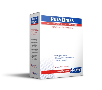 GARZA IN TESSUTO NON TESSUTO PURA SOFT 10X10CM 100 PEZZI - pharmaonline24.it