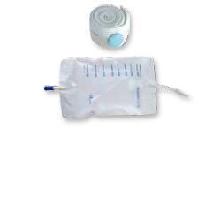 SACCA RACCOGLI URINA DA GAMBA PER INCONTINENZA IN PVC 750 ML TUBO RACCORDO DIRITTO 10 CM+RUBINETTO SCARICO+VALVOLA ANTIREFLUSSO+2 FASCE A BOTTONI 10 PEZZI - pharmaonline24.it
