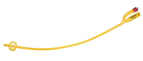 CATETERE FOLEY A MEDIA PERMANENZA  RUSCH GOLD PLUS A 2 VIE IN SILKOLATEX LATTICE-SILICONE PER ADULTO CH16 LUNGHEZZA 40 CM PUNTA CILINDRICA A 2 FORI PALLONCINO 30-50 ML 1 PEZZO - pharmaonline24.it