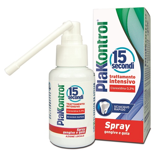 PLAKKONTROL 15 SECONDI COLLUTORIO SPRAY 50 ML - pharmaonline24.it