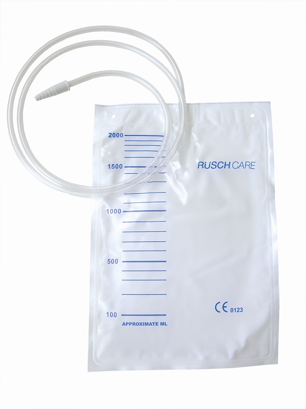 SACCA DI RACCOLTA URINA DA LETTO MONOUSO NON STERILE CAPACITA' 2000 ML CON TUBO DI RACCORDO LUNGHEZZA 90 CM DIAMETRO 5X7 MM VALVOLA DI NON RITORNO 1 GANCIO 30 PEZZI - pharmaonline24.it