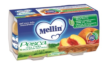 MELLIN OMOGENEIZZATO PESCA MELA 100 G 2 PEZZI - pharmaonline24.it