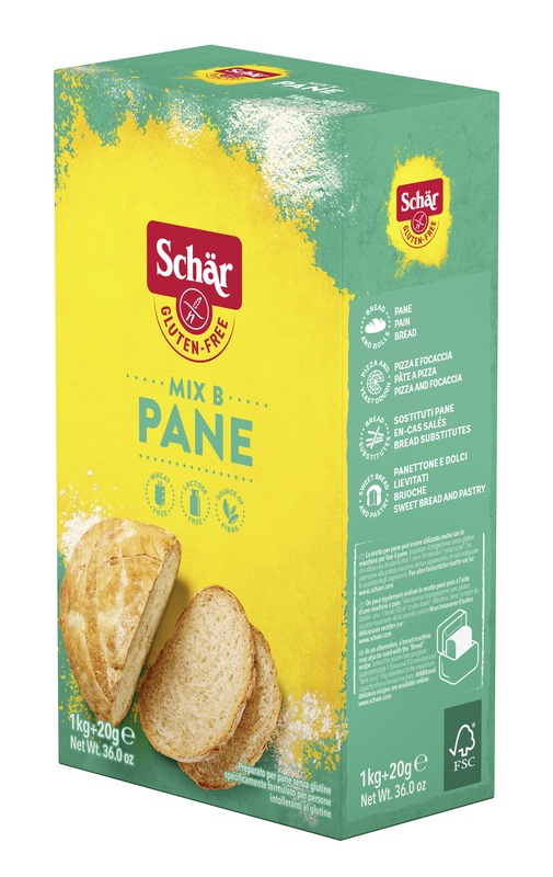 SCHAR MIX B PREPARATO PANE SENZA LATTOSIO 1 KG + 20 G - pharmaonline24.it