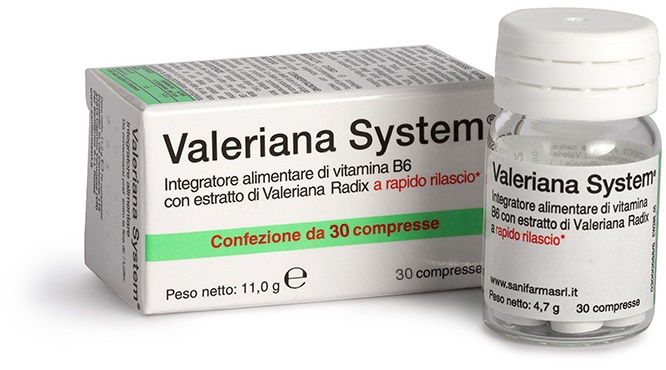 VALERIANA SYSTEM 30 COMPRESSE - pharmaonline24.it