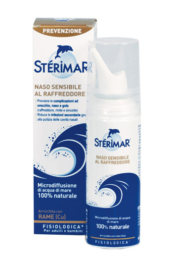 STERIMAR NASO SENSIBILE AL RAFFREDDORE ACQUA DI MARE SPRAY 100 ML - pharmaonline24.it
