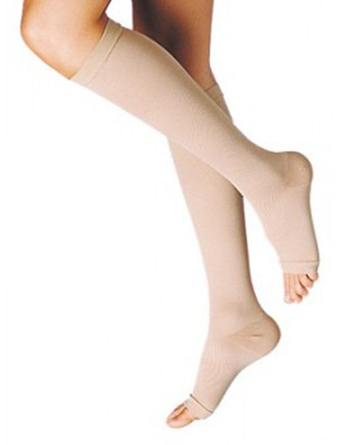 GAMBALETTO TERAPEUTICO DUALSAN A COMPRESSIONE DECRESCENTE KKL1 PUNTA APERTA BEIGE UNISEX 4 1 PAIO - pharmaonline24.it