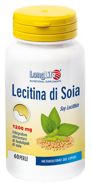 LONGLIFE LECITINA SOIA 60 PERLE DI GELATINA DA 1,7 G - pharmaonline24.it