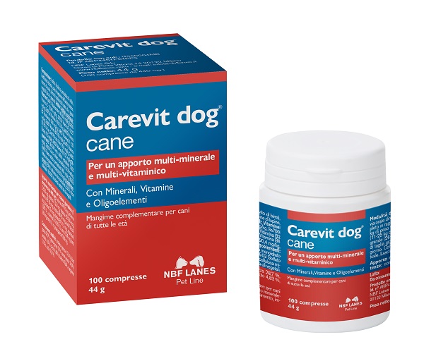CAREVIT DOG FLACONE 100 COMPRESSE APPETIBILI - pharmaonline24.it