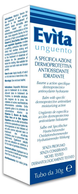 EVITA UNGUENTO A SPECIFICA AZIONE DERMOPROTETTIVA ANTIOSSIDANTE IDRATANTE 30 ML - pharmaonline24.it
