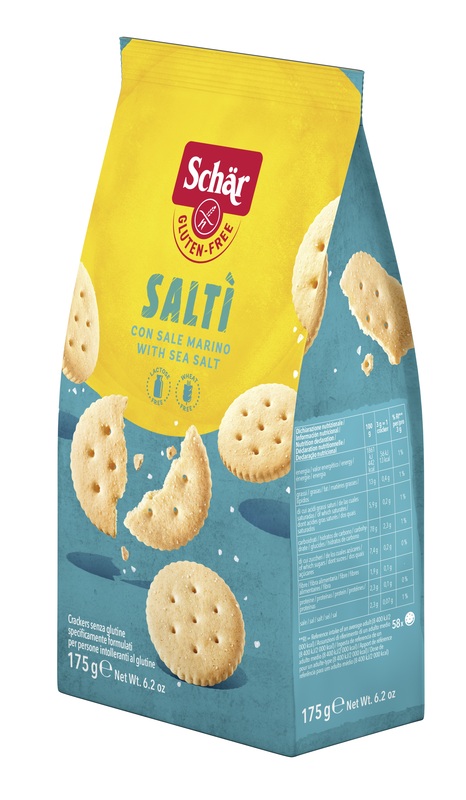 SCHAR SALTI' CRACKER CON SALE MARINO SENZA LATTOSIO 175 G - pharmaonline24.it