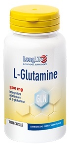 LONGLIFE L-GLUTAMINE 100 CAPSULE DI GELATINA DA 620 MG - pharmaonline24.it