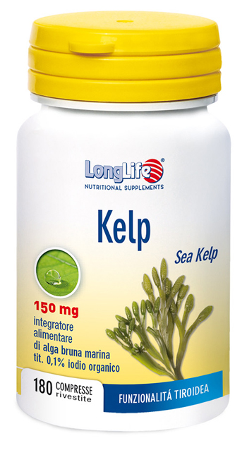 LONGLIFE KELP ALGA BRUNA 180 COMPRESSE - pharmaonline24.it