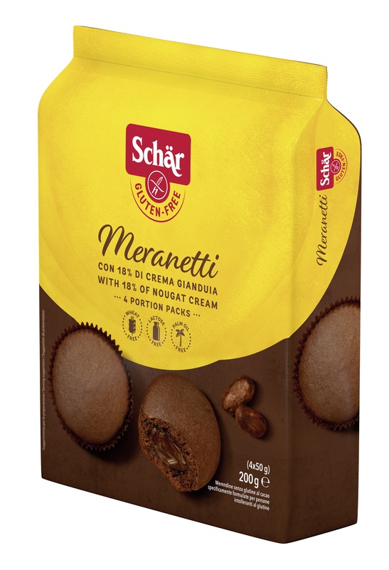 SCHAR MERANETTI CON CREMA GIANDUIA 4 PEZZI DA 50 G - pharmaonline24.it