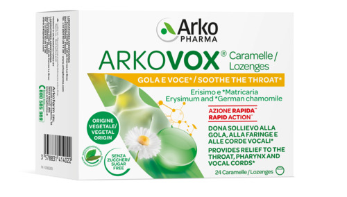 ARKOVOX MENTA/EUCALIPTO 24 CARAMELLE - pharmaonline24.it